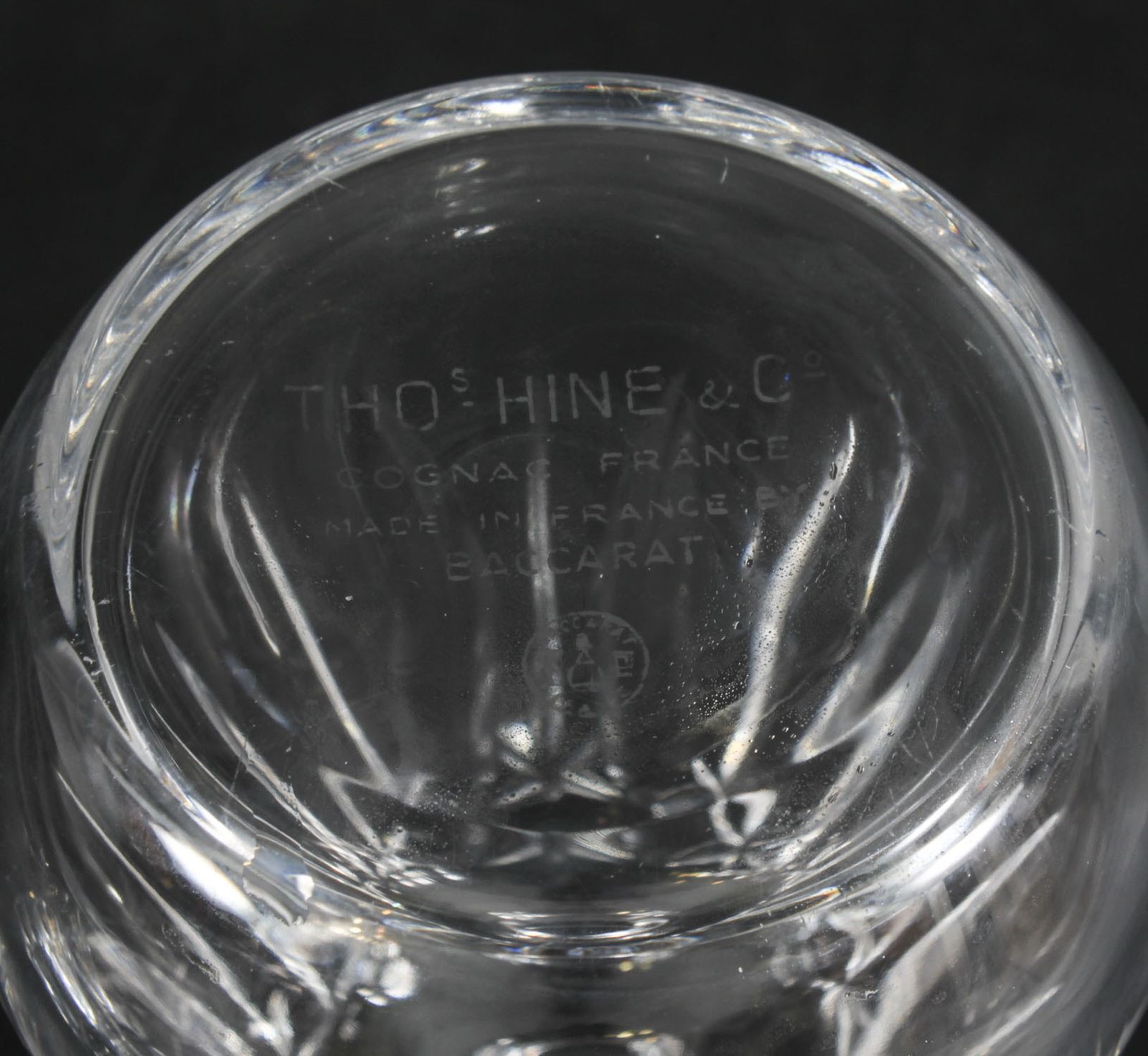 650.0 Vintage Thomas Hine Cognac Crystal Decanters By Baccarat Mid 20th C photo