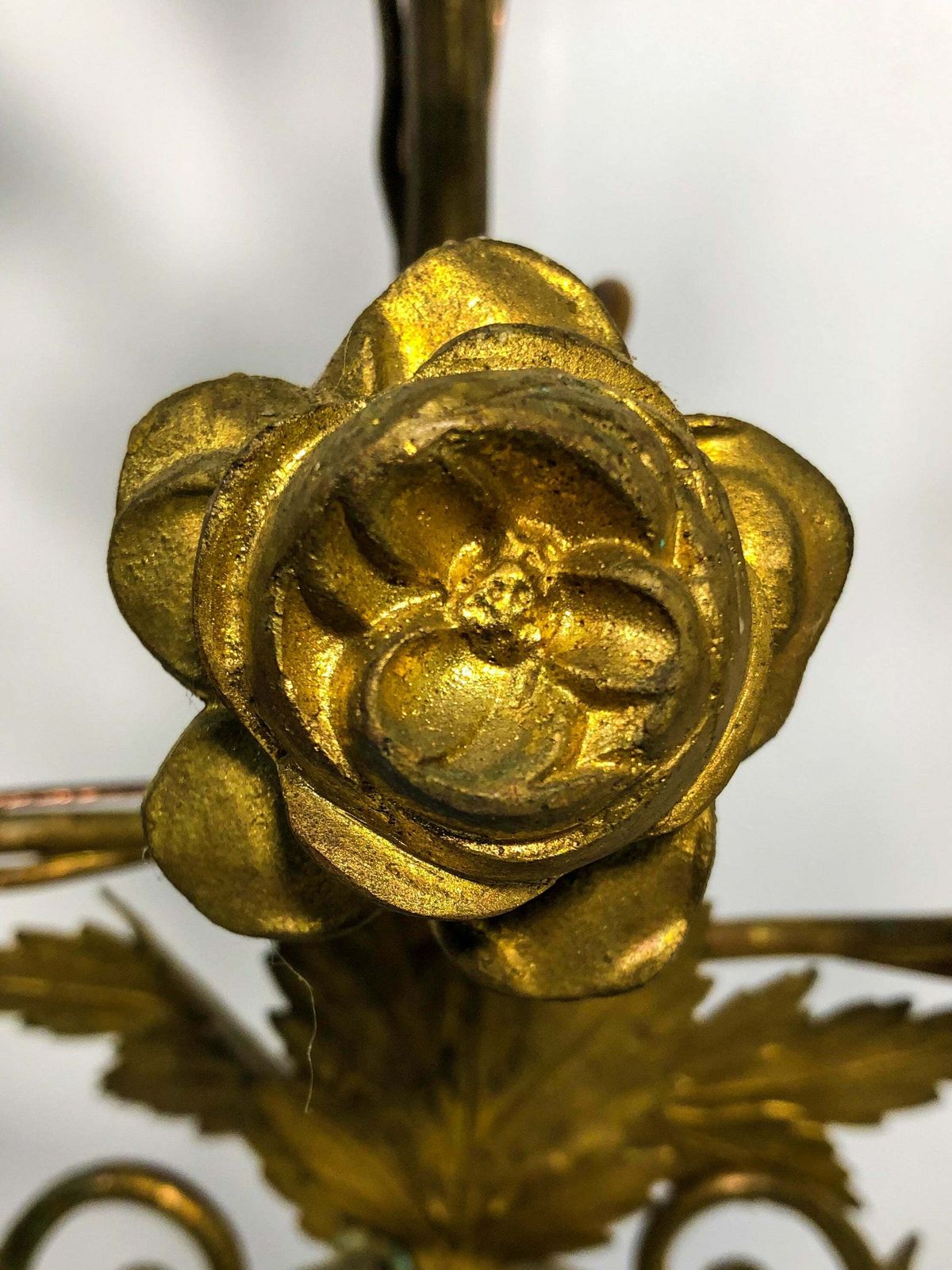 Pair Of Truly Gorgeous And Unique Antique Gilt Bronze Brass French Table Lamps photo for sale