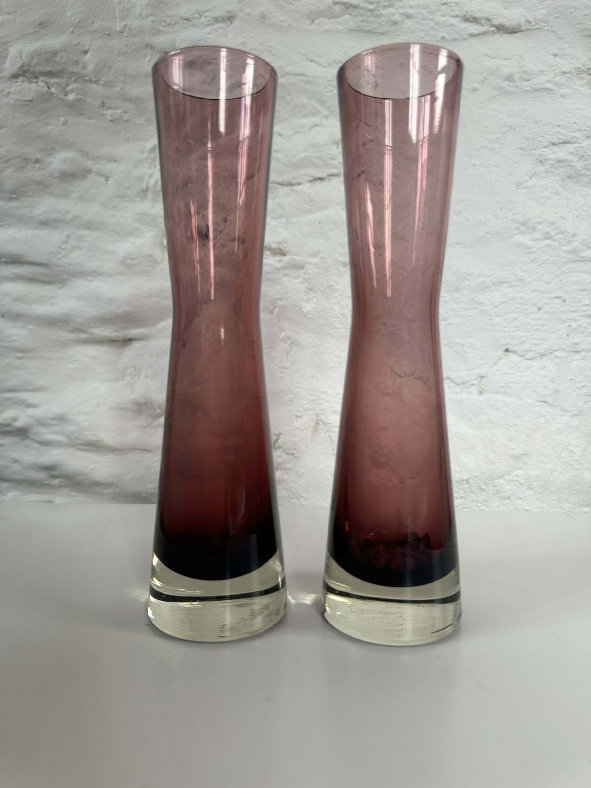 Pair Of Art Glass Riihimaki Vases photo furniture