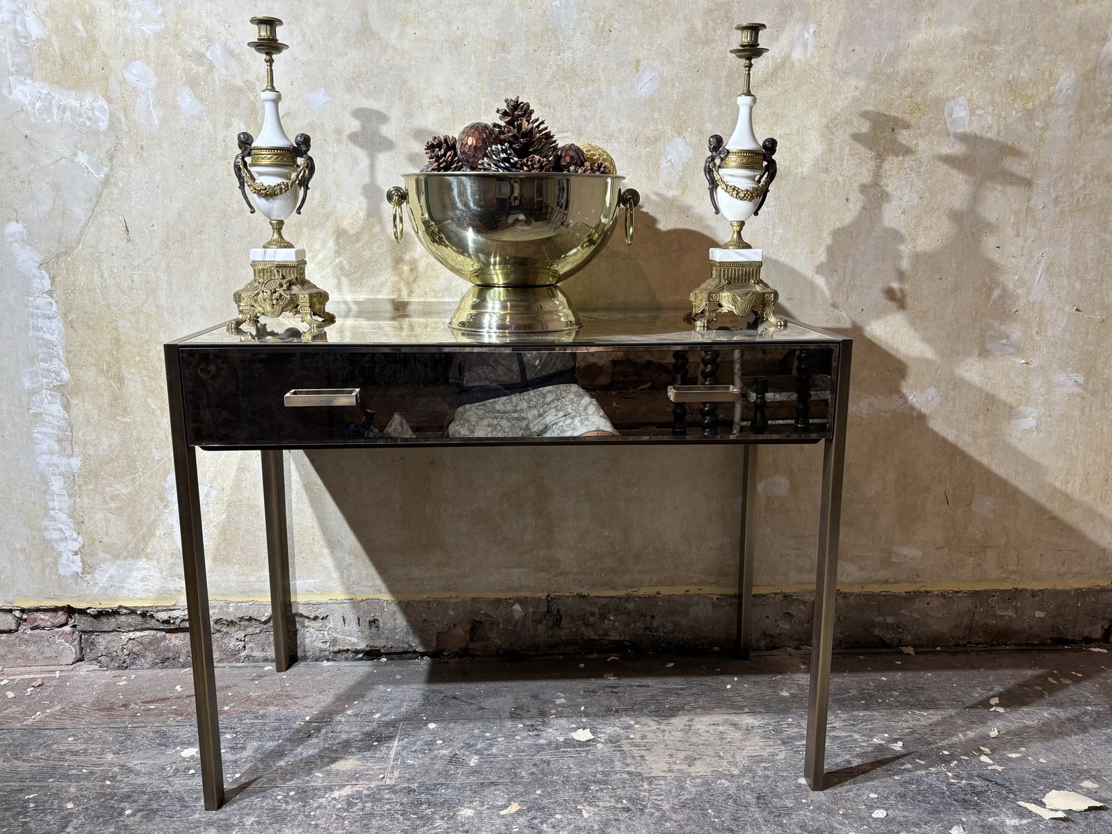 R V Astley And Co Mirrored Console/Dressing Table photo vinterior
