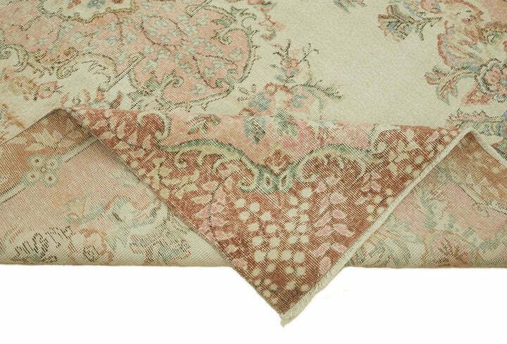 Handmade Beige Turkish Vintage Area Rug 187 Cm X 294 Cm photo vinterior