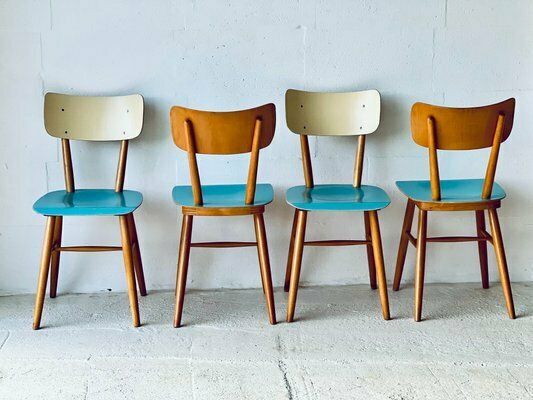 Eetkamerstoelen Van Ton, Ca. Jaren 1960, Set Van 4 photo Meubels