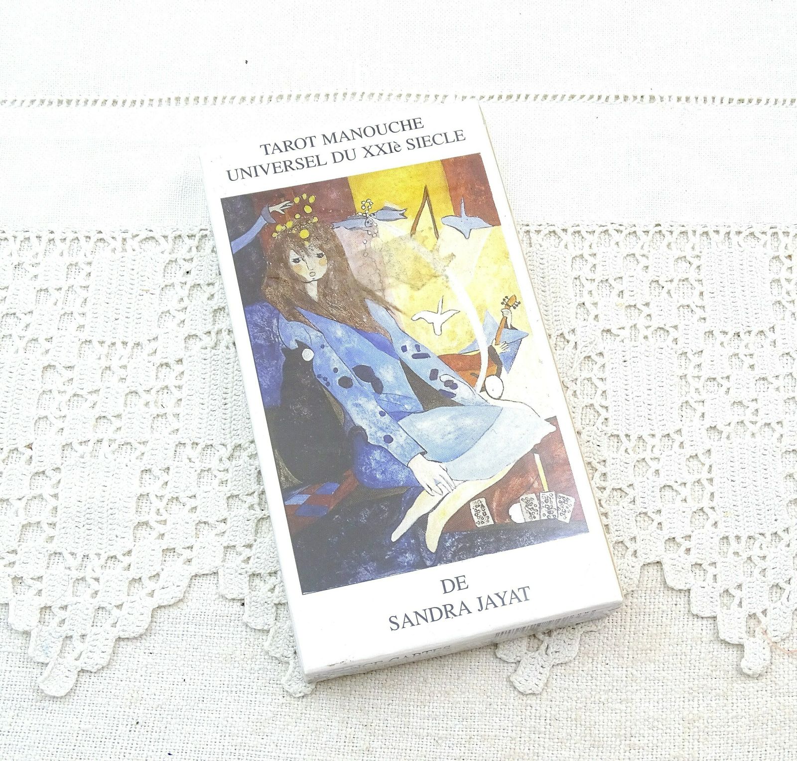 Vintage Frans setje ongeopende, ongebruikte tarotkaarten – Tarot Manouche Universel Du Xxi Siecle, retro zeldzaam waarzeggersinstrument uit Frankrijk