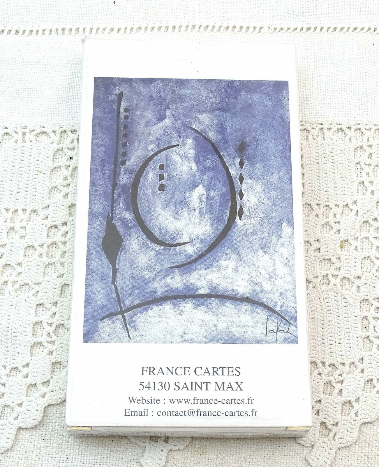 Vintage Frans setje ongeopende, ongebruikte tarotkaarten – Tarot Manouche Universel Du Xxi Siecle, retro zeldzaam waarzeggersinstrument uit Frankrijk photo Woonaccessoires