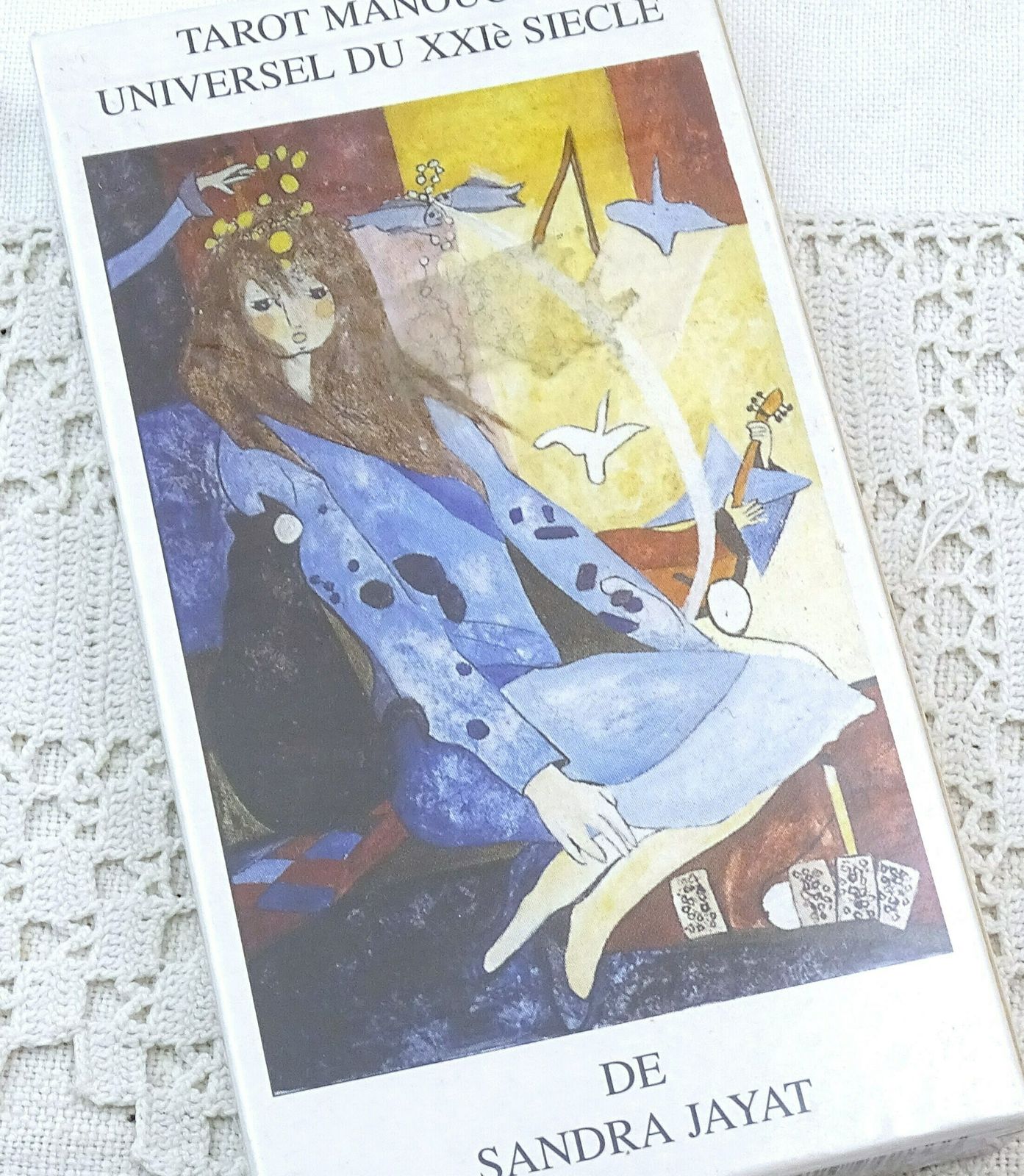 Vintage Frans setje ongeopende, ongebruikte tarotkaarten – Tarot Manouche Universel Du Xxi Siecle, retro zeldzaam waarzeggersinstrument uit Frankrijk photo vinterior