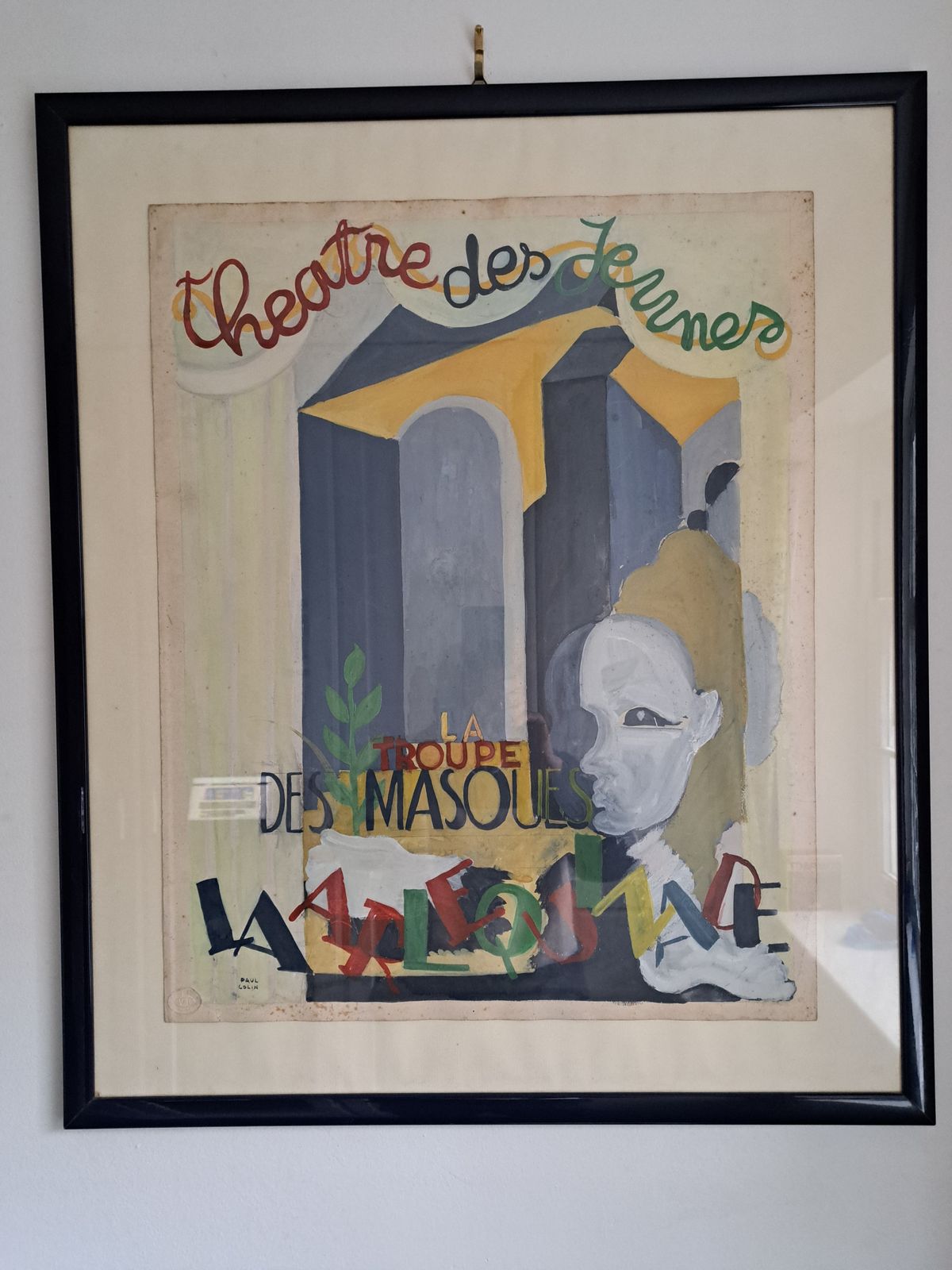 A Most Rare Tempera Painting By The Master Of Art Deco Posters Paul Colin photo vinterior