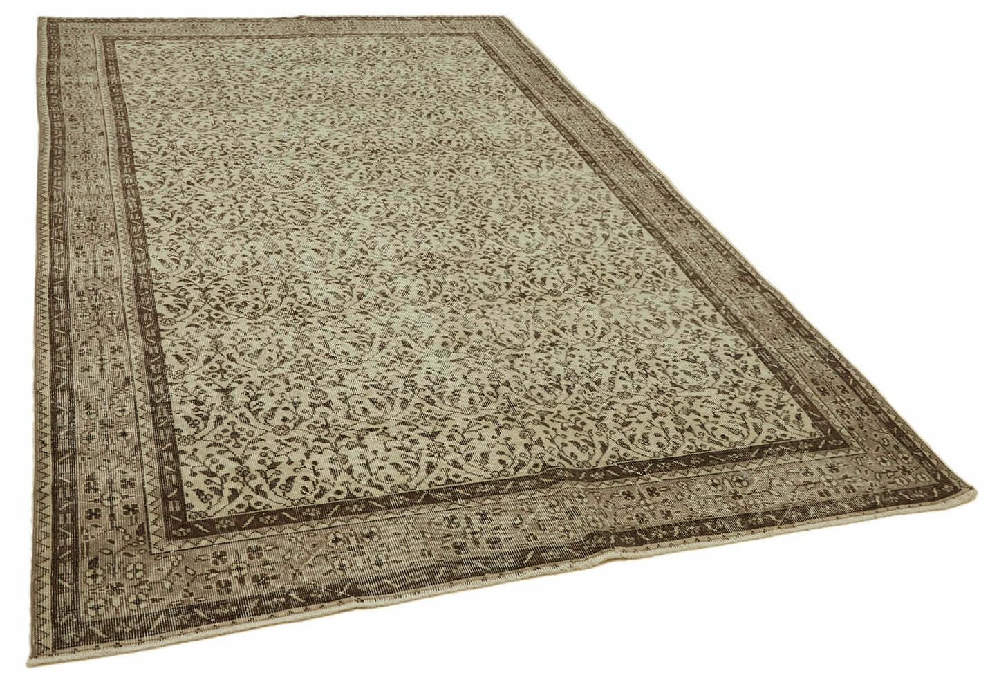 Handmade Beige Turkish Vintage Area Rug 200 Cm X 304 Cm photo furniture