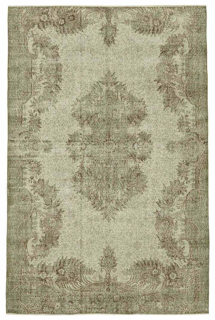 Handmade Beige Turkish Vintage Area Rug 193 Cm X 290 Cm