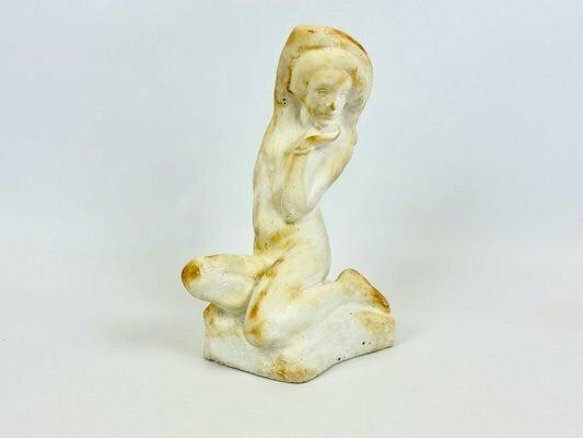 Jan štursa, Melancholic Girl Sculpture, 1910, Plaster photo for sale