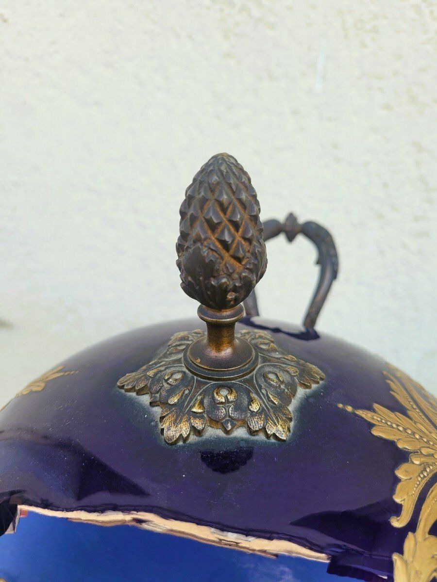 In The Style Of Sèvres, Pair Of Covered Porcelain Vases, 19th Century photo buy