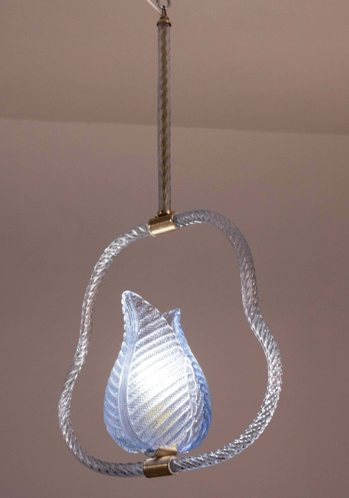 Blu Murano Glass Chandelier By Barovier E Toso, 1950s photo furniture