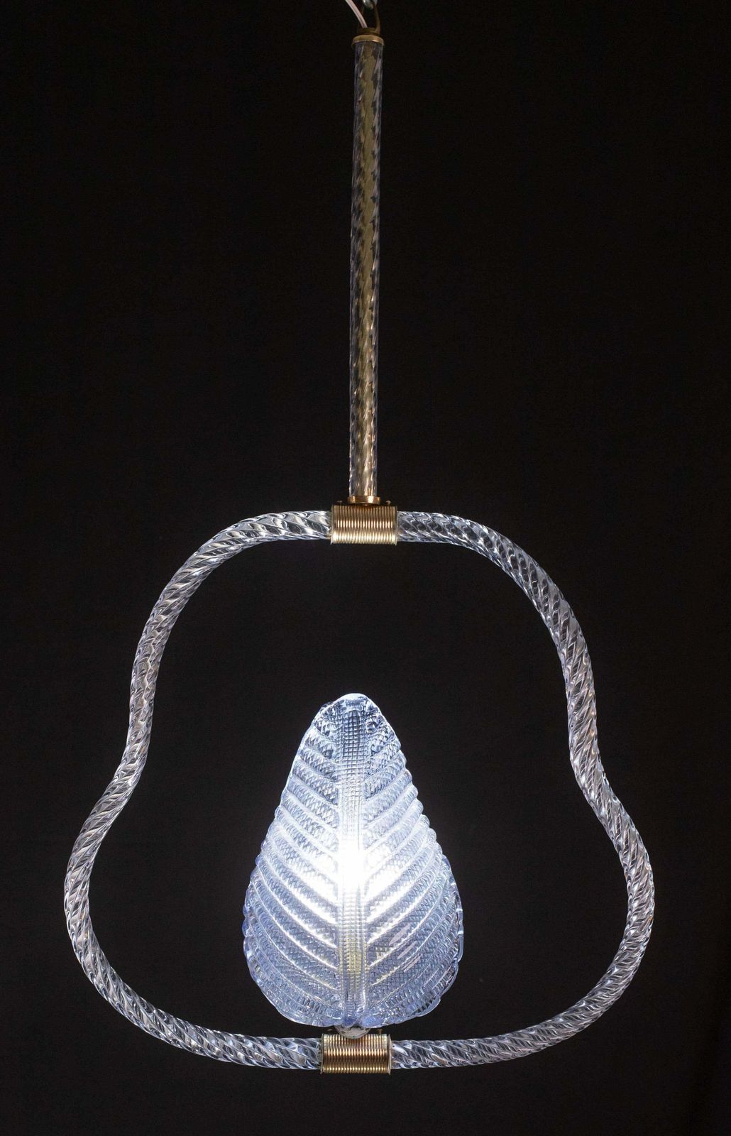 Blu Murano Glass Chandelier By Barovier E Toso, 1950s photo Lighting