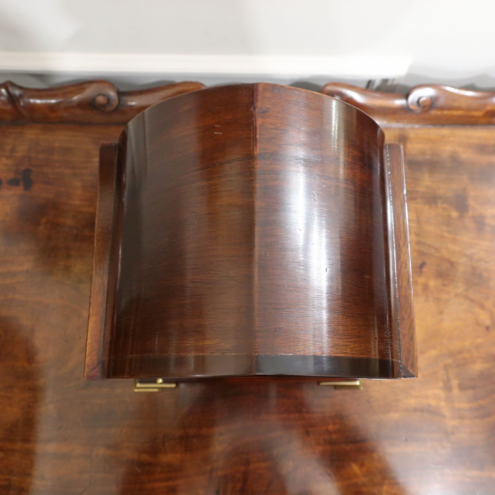 German Victorian Mahogany Ting Tang Mantel Clock By W&H photo buy