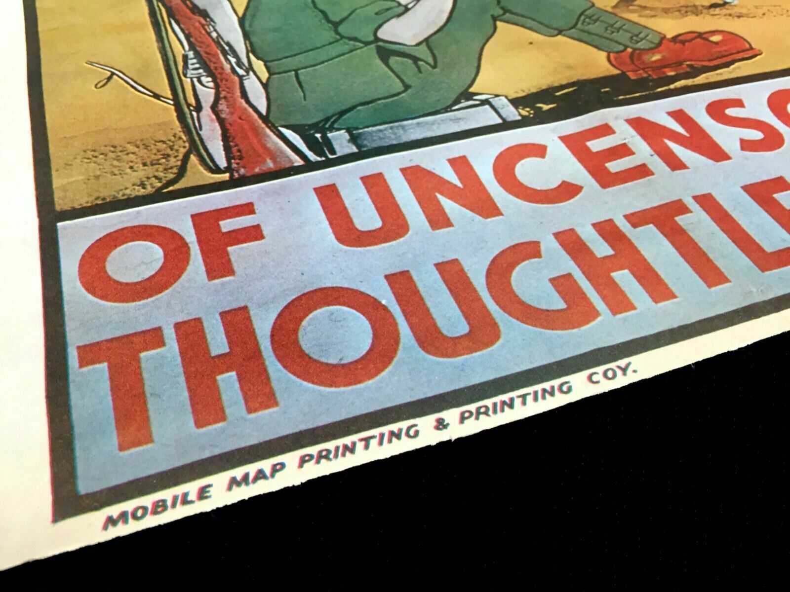 Wwii Propaganda Poster   Framed   The Result Of Uncensored Thoughtlessness photo buy