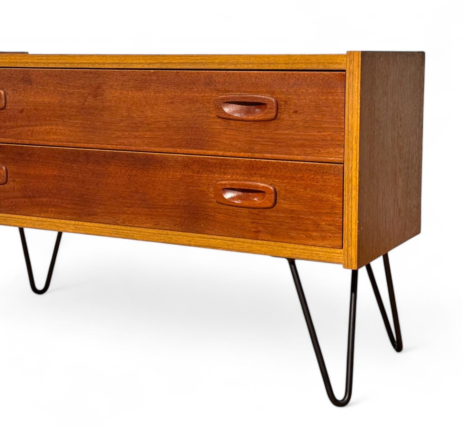 Danish Teak Chest Of Drawers Hairpin Legs Mid Century Retro Paul Codovous photo Furniture