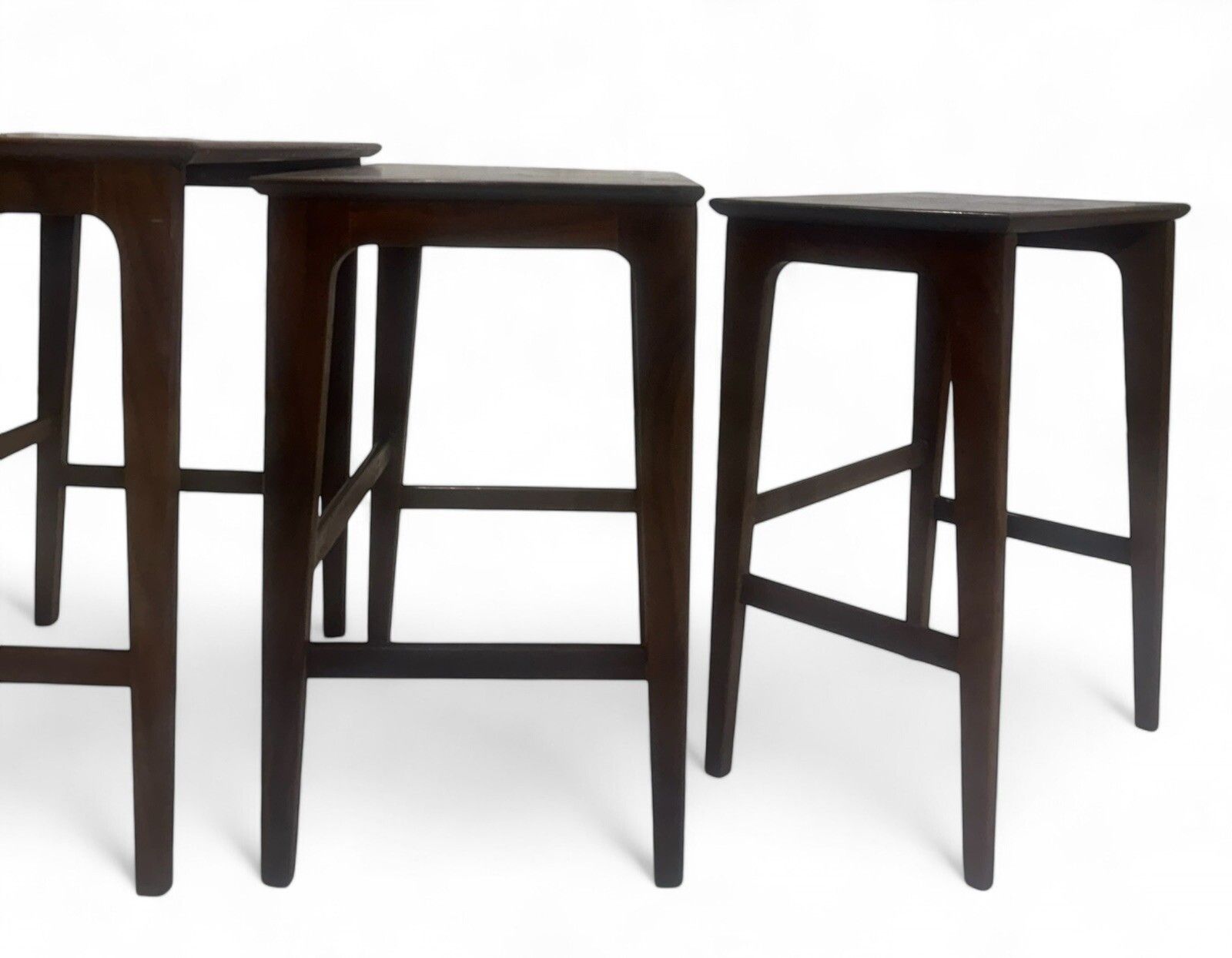Younger Nest Of Tables Afromosia Mid Century Retro Rare photo vintage