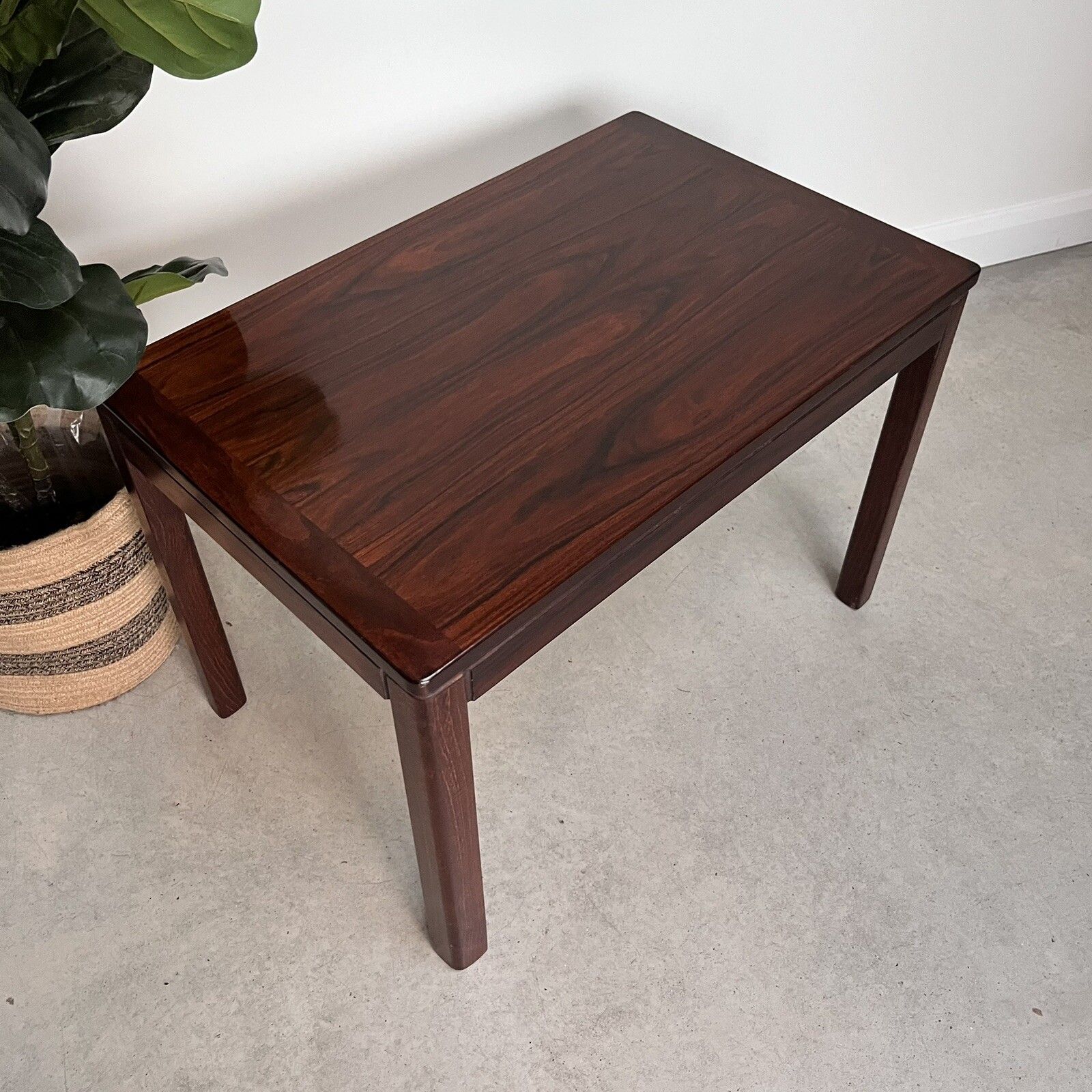 1970s Vintage Mid Century Rosewood Coffee Table Norwegian Scandinavian Design photo for sale
