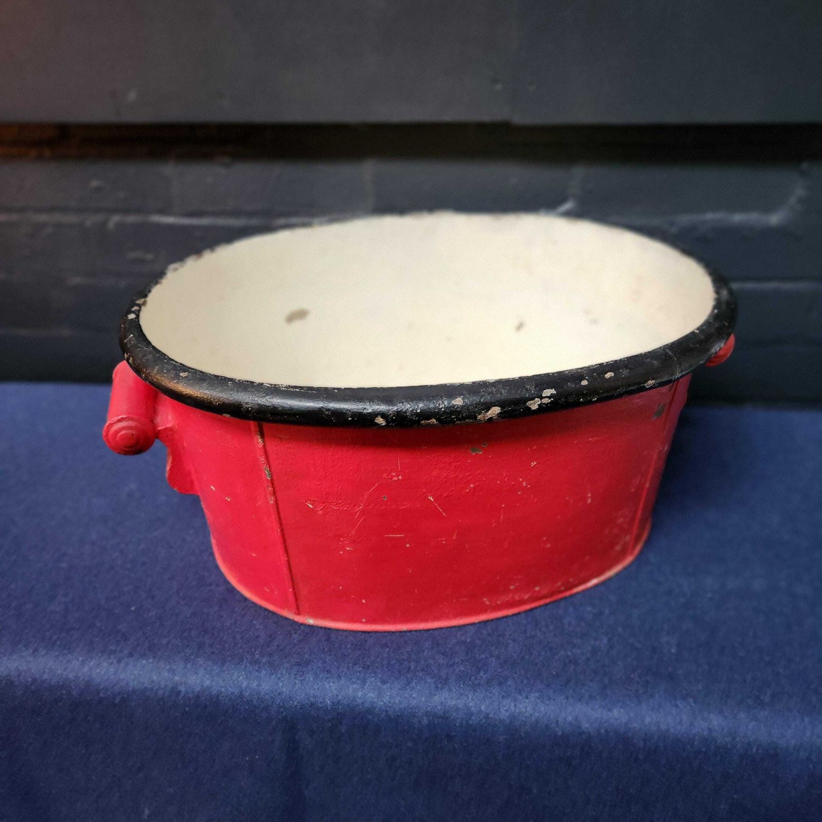 photo for sale Late 18th Century Georgian Painted Tin Foot Bath