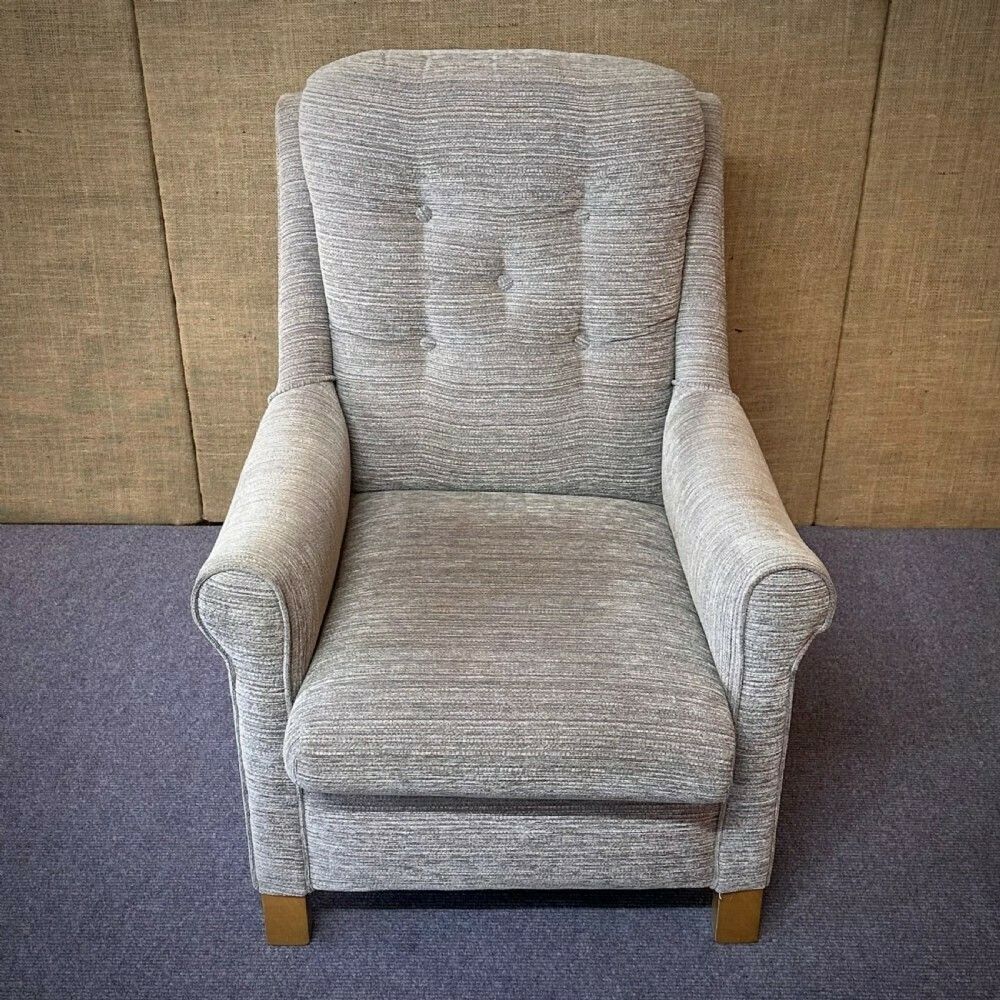 Attractive Royams Chelmsford Grey Upholstered Armchair