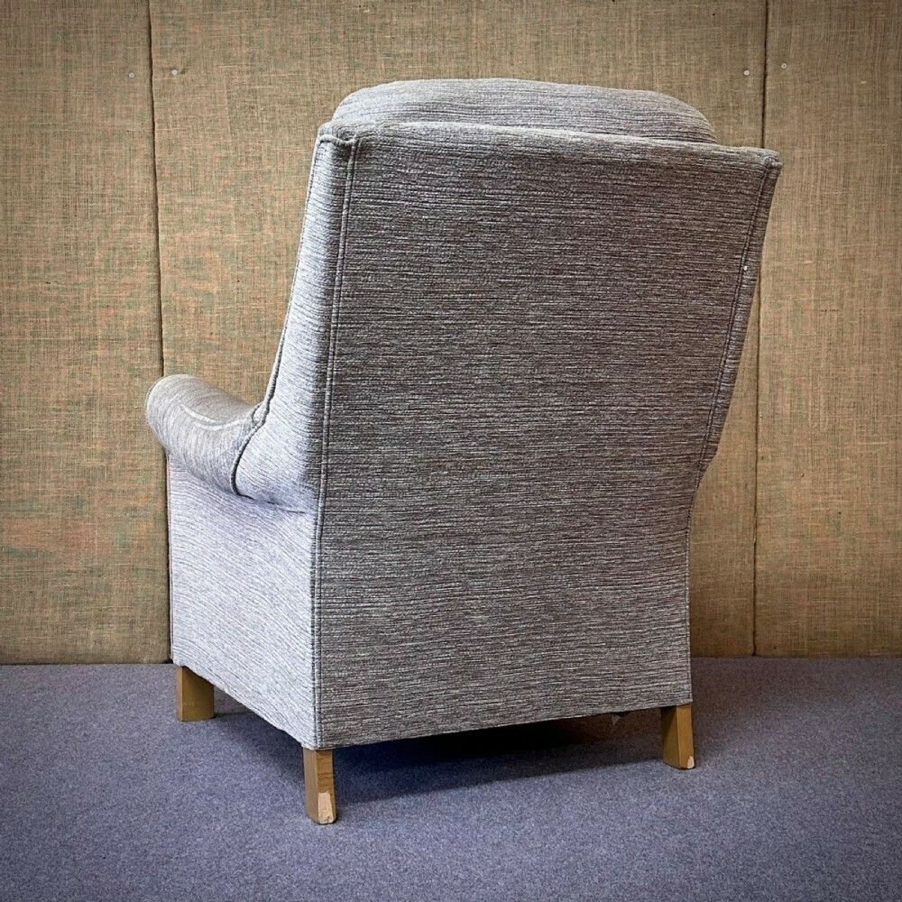 Attractive Royams Chelmsford Grey Upholstered Armchair photo 200.0