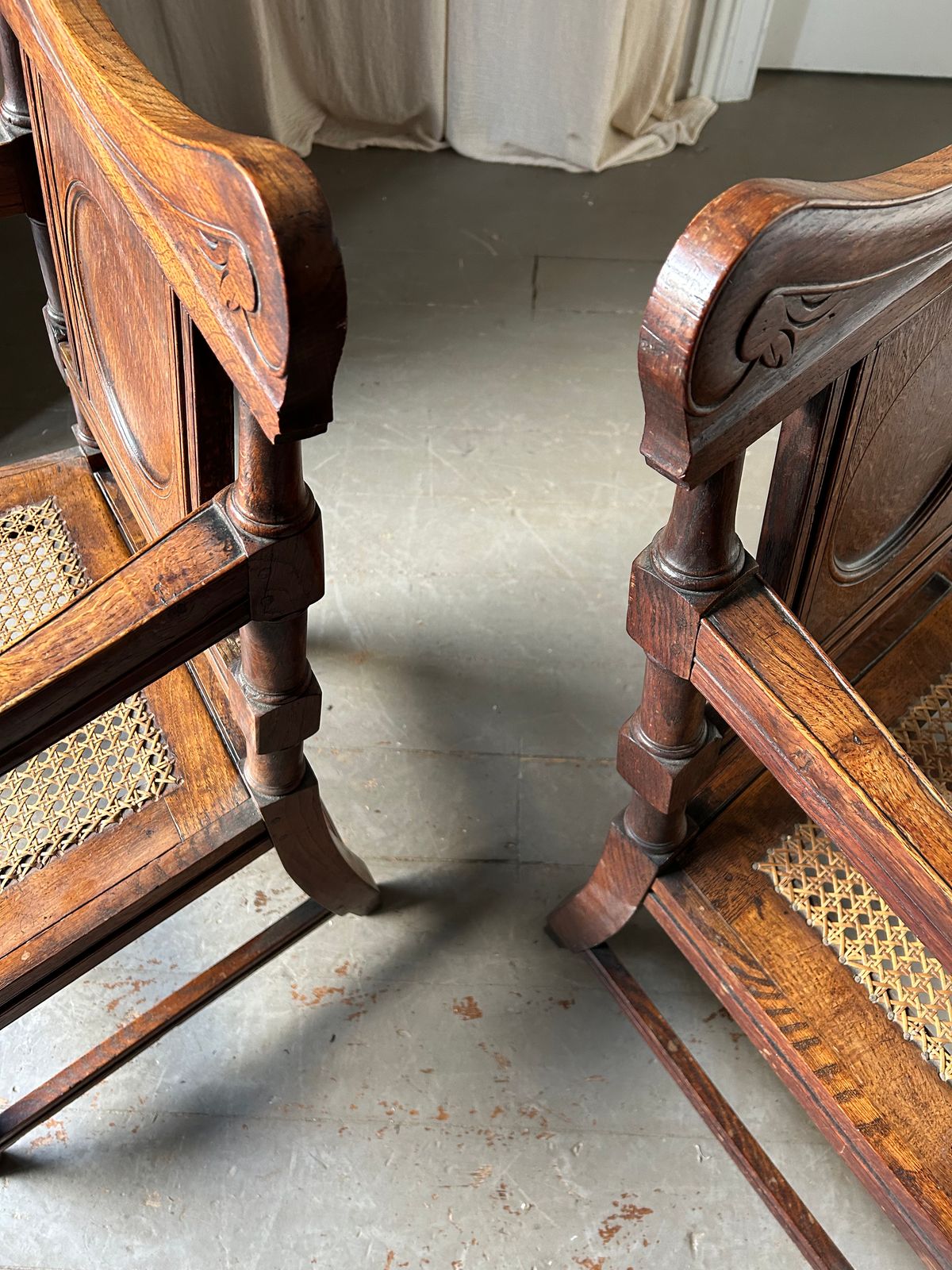 Pair Of Late Regency Hall Chairs photo buy