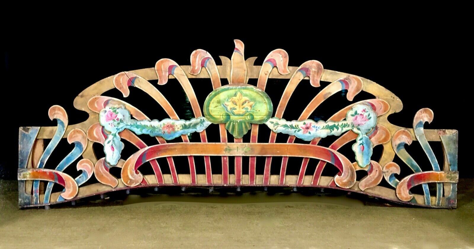 Antique R. Edwards Ltd Fairground Showmen Sign From Dodgems Set Up Ride C.1930 photo vinterior