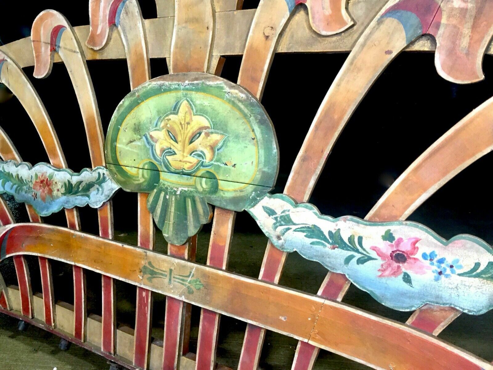 Antique R. Edwards Ltd Fairground Showmen Sign From Dodgems Set Up Ride C.1930 photo vintage