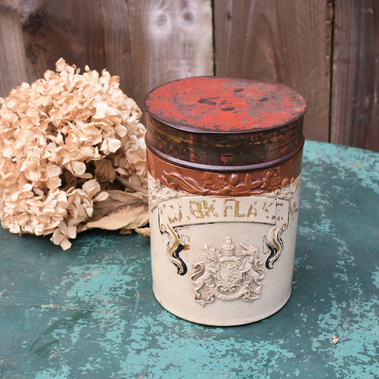 Antique Stoneware Salt Glaze Toleware Shop Advertising Apothecary Tobacco Jar photo furniture