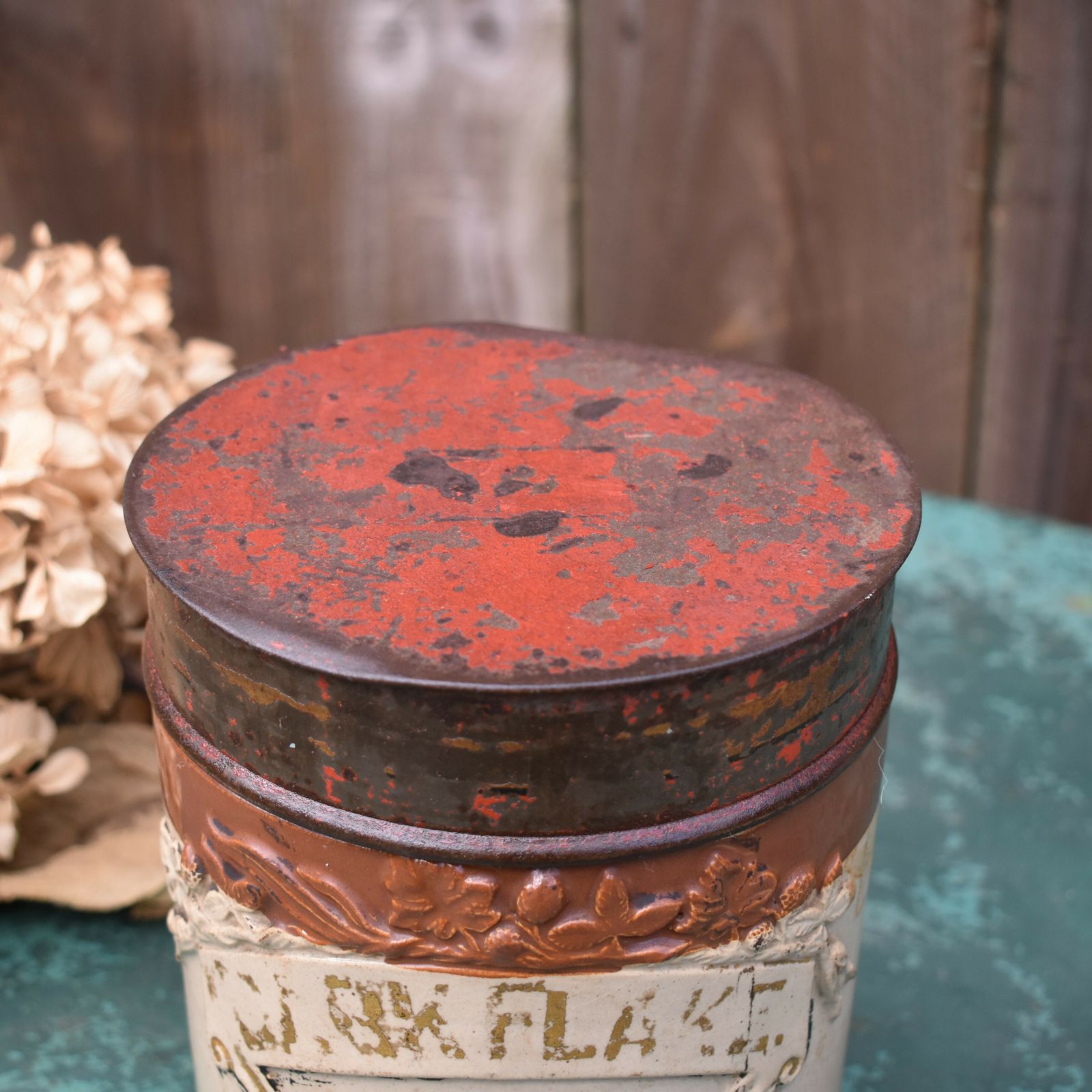 Antique Stoneware Salt Glaze Toleware Shop Advertising Apothecary Tobacco Jar photo Home Decor