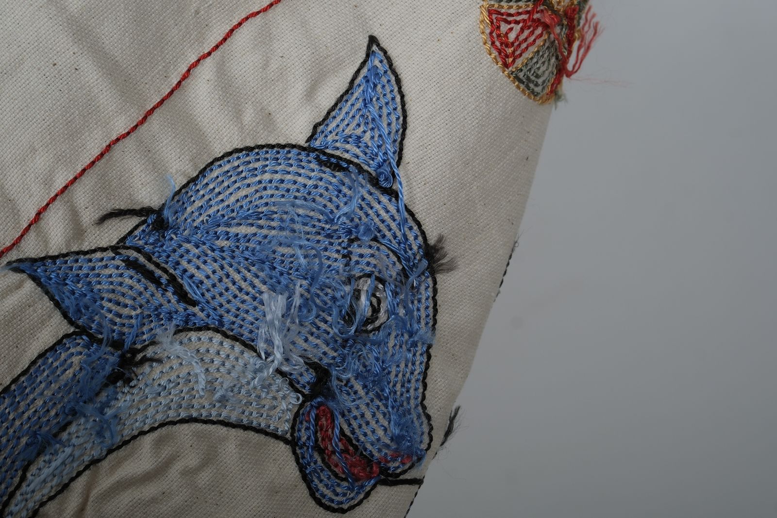 Uzbek Traditional Fish Pastel Suzani Wall Decor, Old Embroidery Suzani Textile 1'6'' X 4'7'' photo furniture