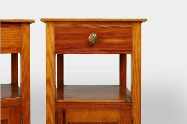 Art Deco Nightstands In Wood, France, 1940s, Set Of 2 photo for sale