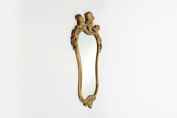 photo furniture 20th Century Belgian Baroque Mirror In Gilded Wood, 1950s