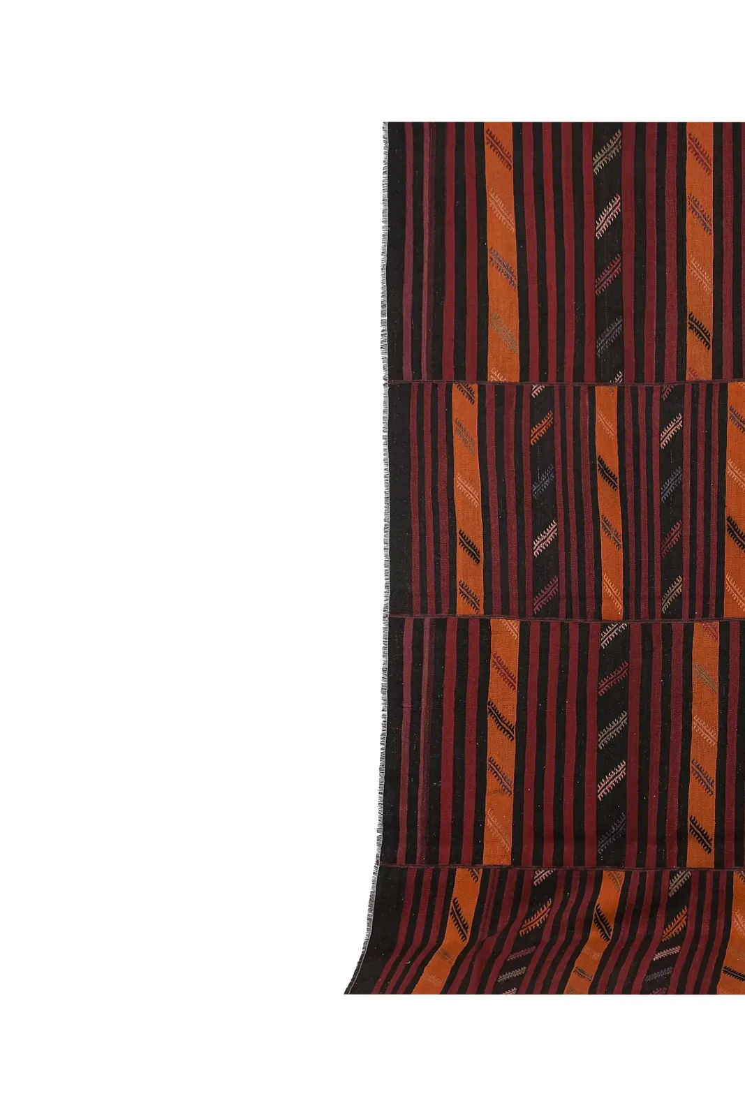 Giant Striped Kilim Rug 10'3'' X 11'3'' photo furniture