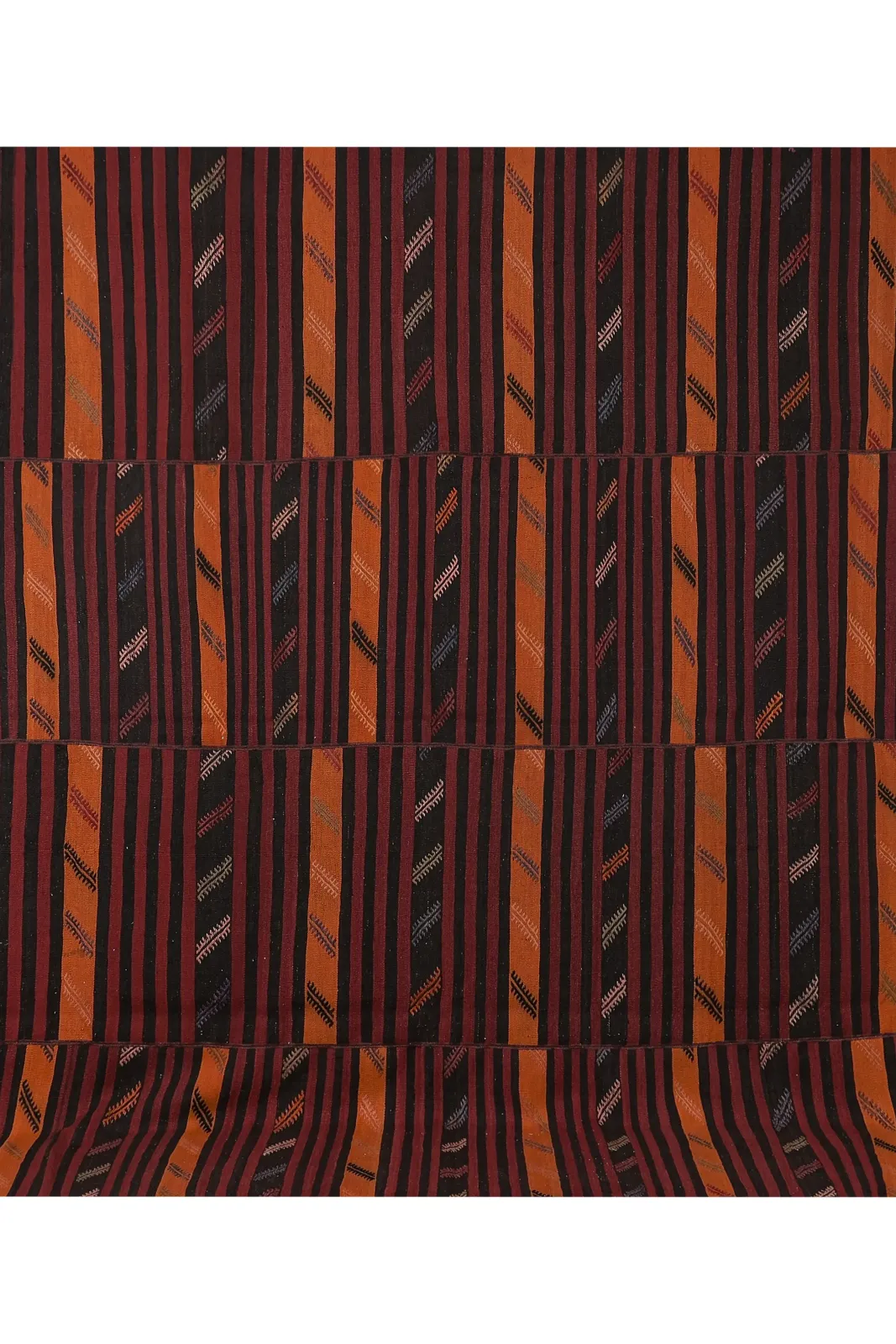 Giant Striped Kilim Rug 10'3'' X 11'3'' photo Textiles