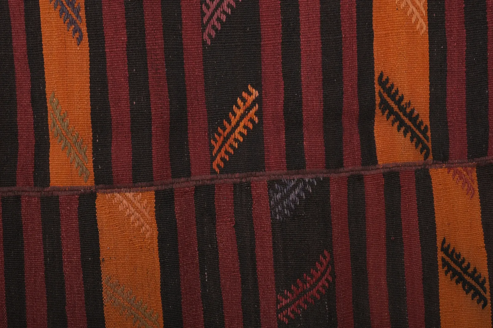 Giant Striped Kilim Rug 10'3'' X 11'3'' photo vinterior