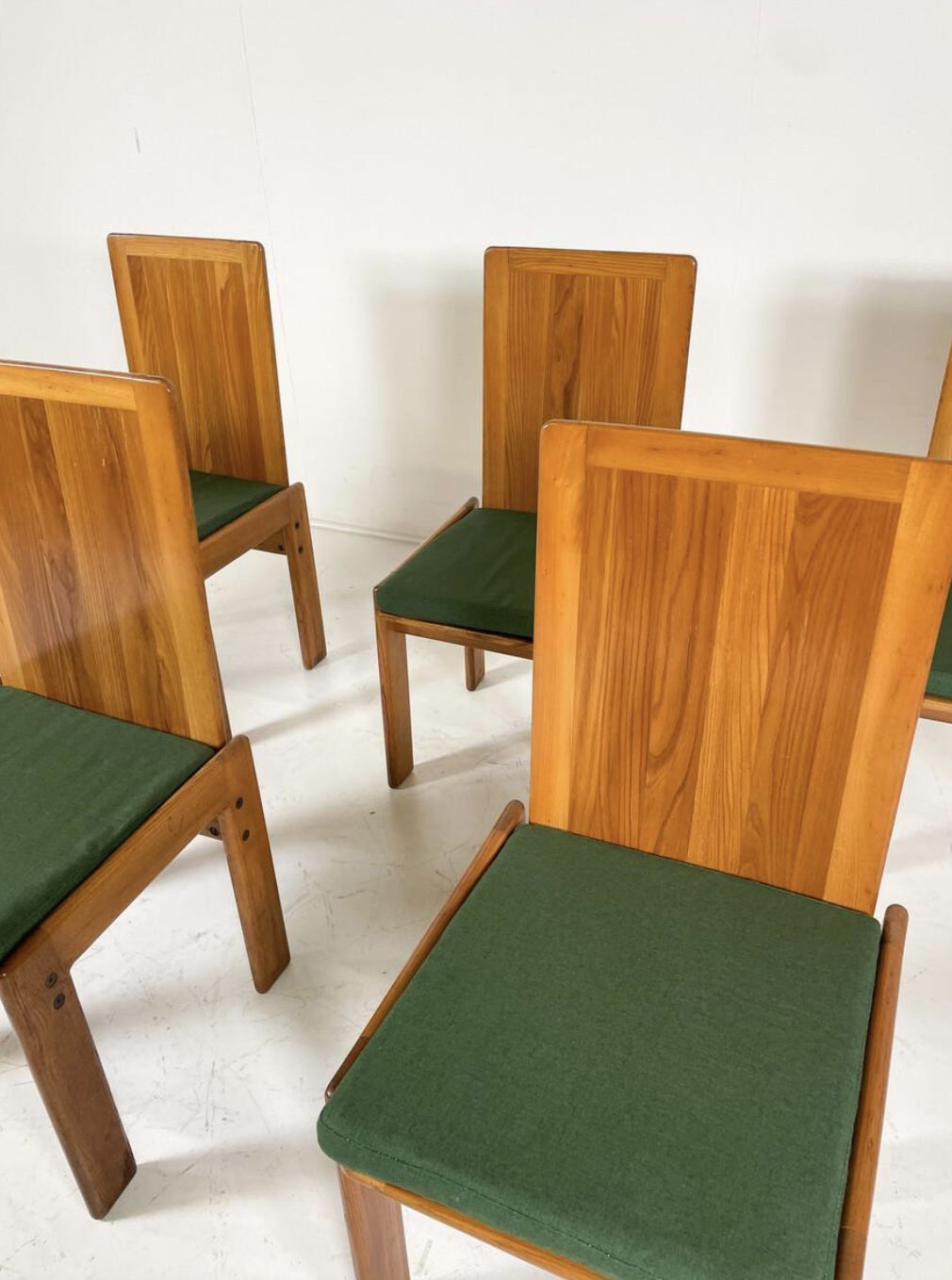 Mid Century Modern Set Of 6 Dining Chairs By Romanutti, Italy, 1970s photo vinterior