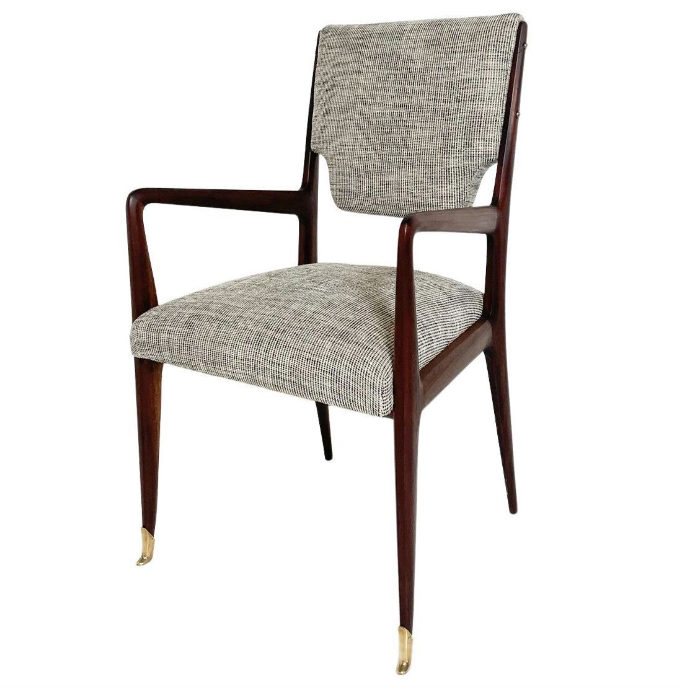 Mid Century Modern Desk Chair By Vittorio Dassi, Italy, 1960