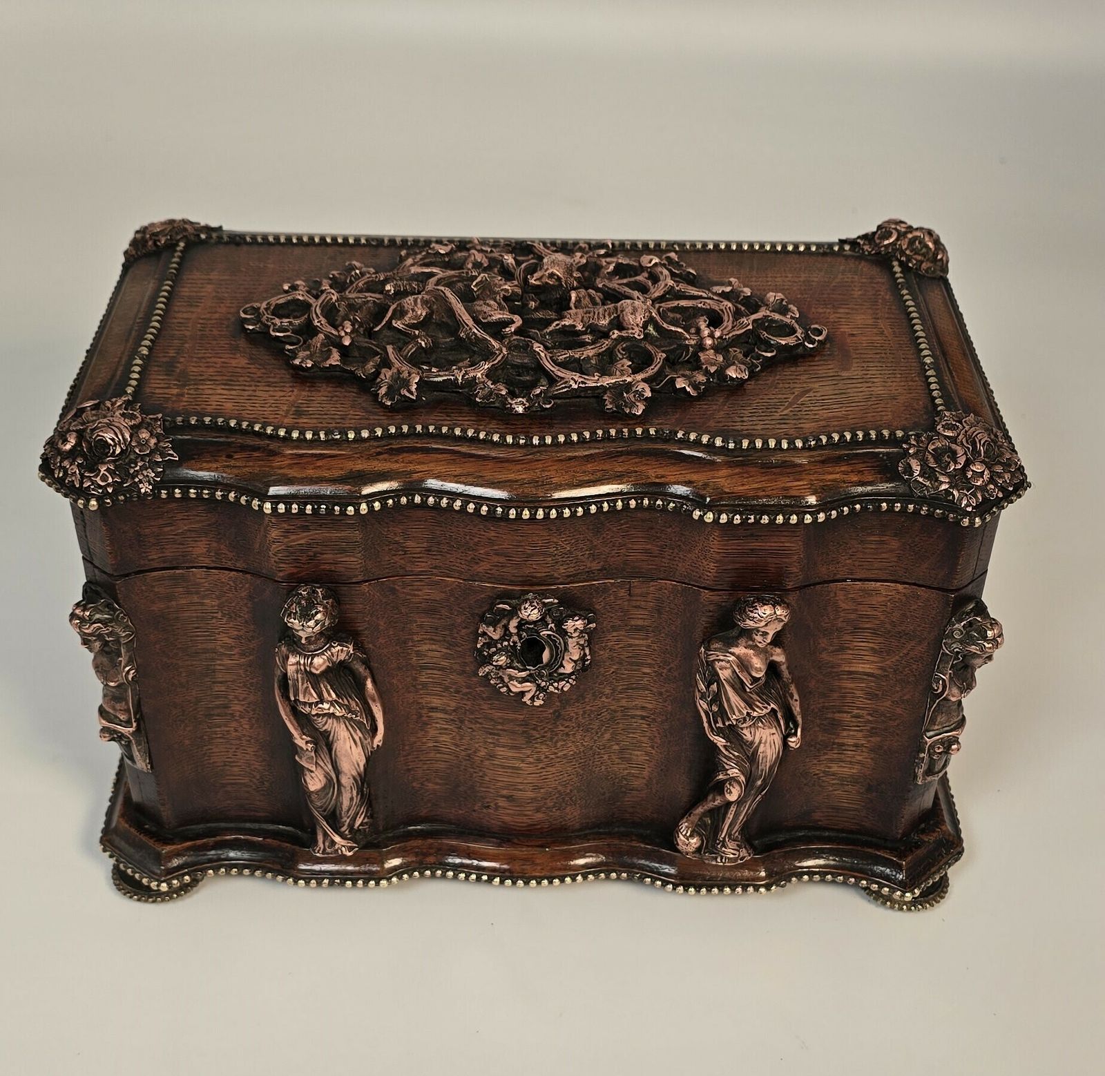 A Large 19th Century French Tea Caddy By Tahan Of Paris photo Home Decor