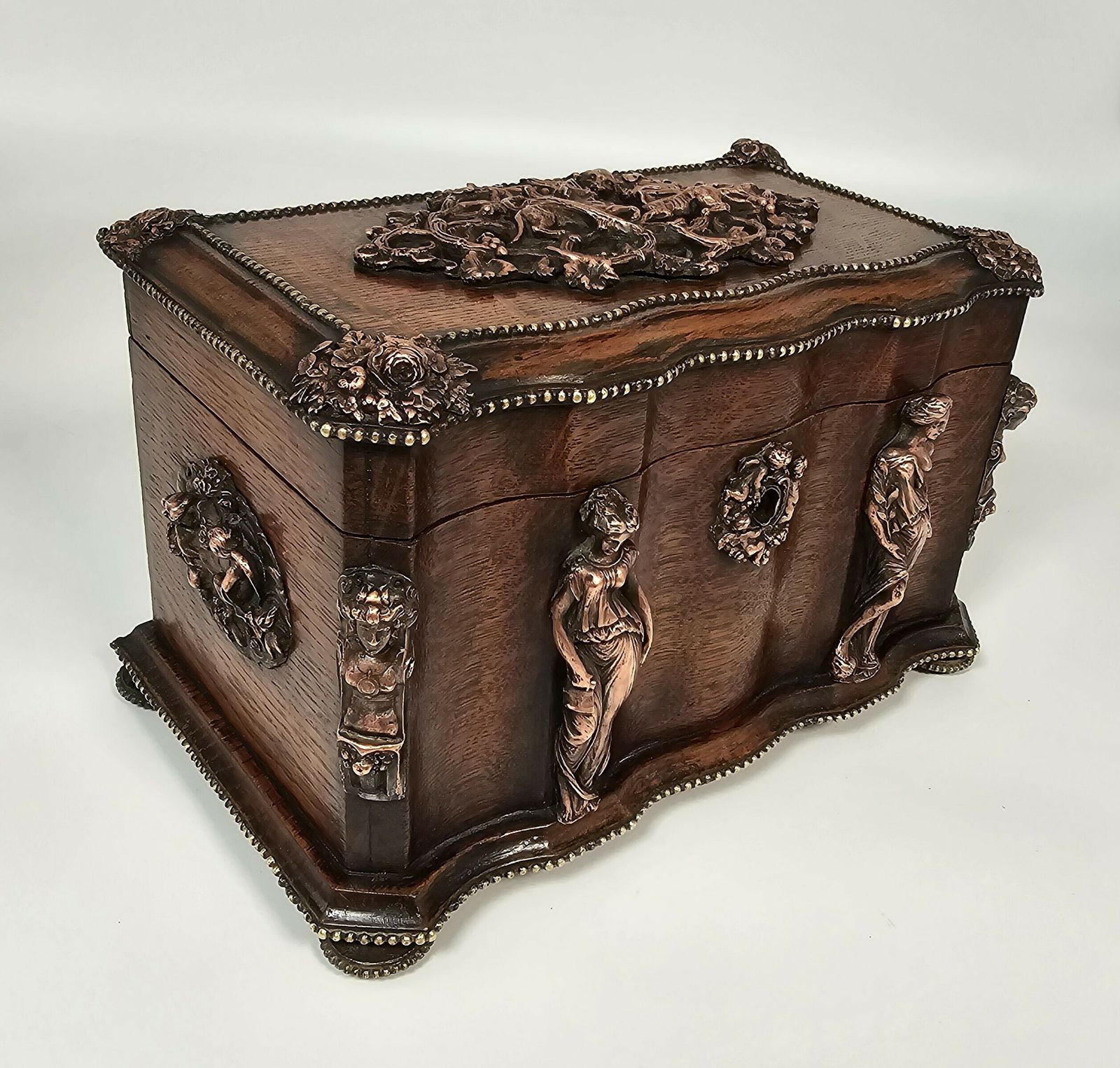 A Large 19th Century French Tea Caddy By Tahan Of Paris