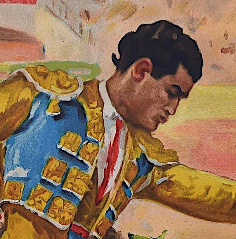Juan Reus, Bullfighting Poster With Manuel Rodriguez Manolete, Salamancar 12 September 1942 photo furniture