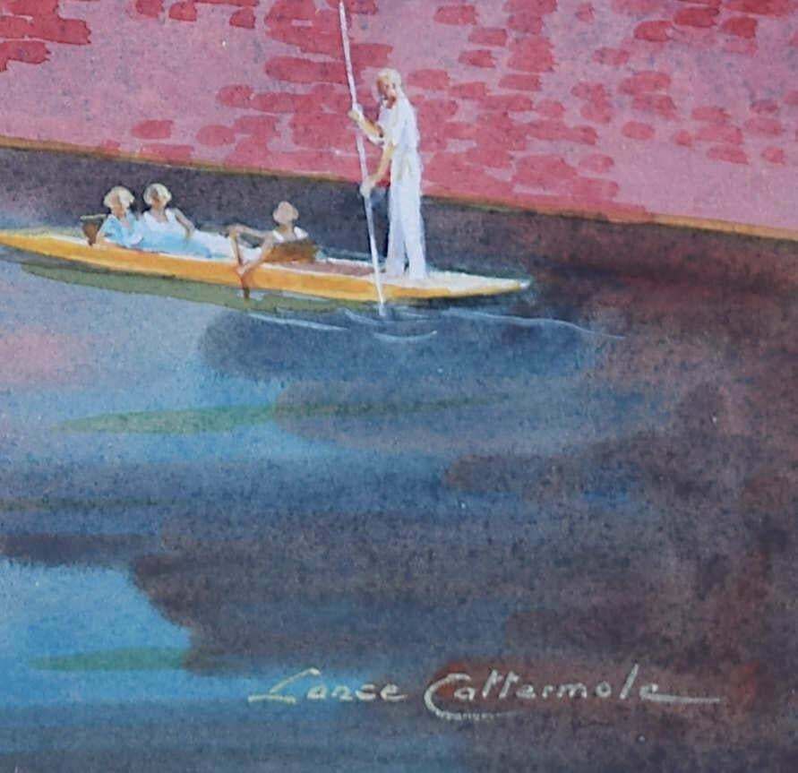 Lance Catermole, Painting Of St John's College, Cambridge photo for sale