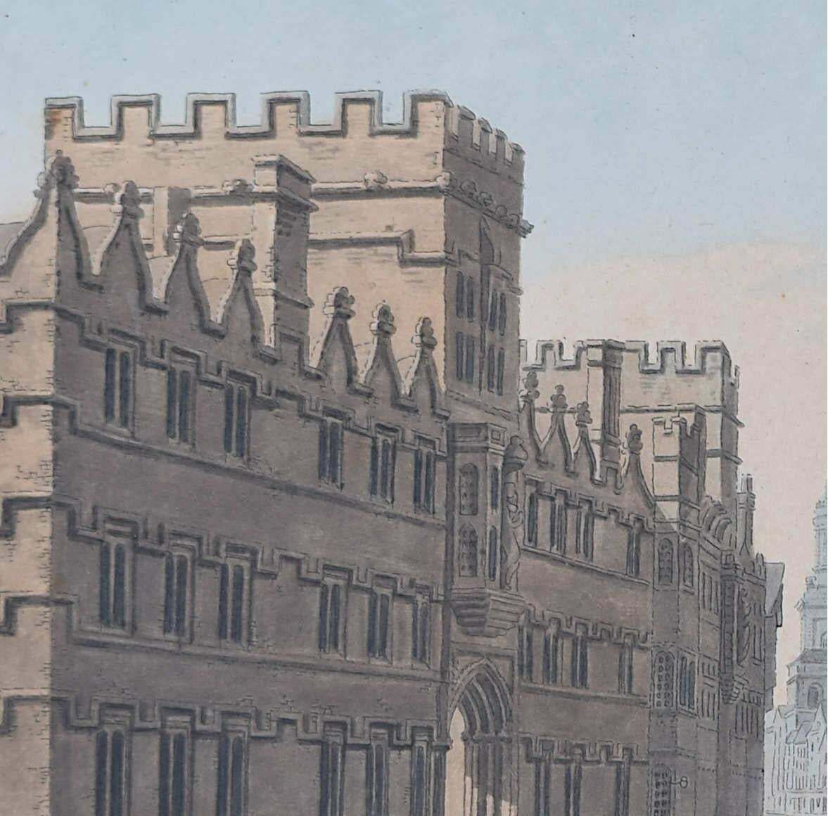 Joseph Stadler, Oxford High Street With Queen's & University College, By Stadler After Farington, 1793 photo Art