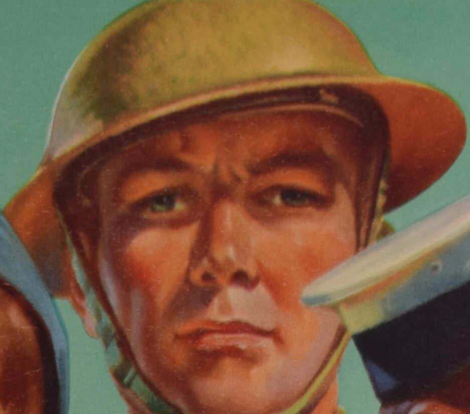 Mackinley, Back Up The Fighting Forces, Original Vintage Poster, 1940 photo furniture