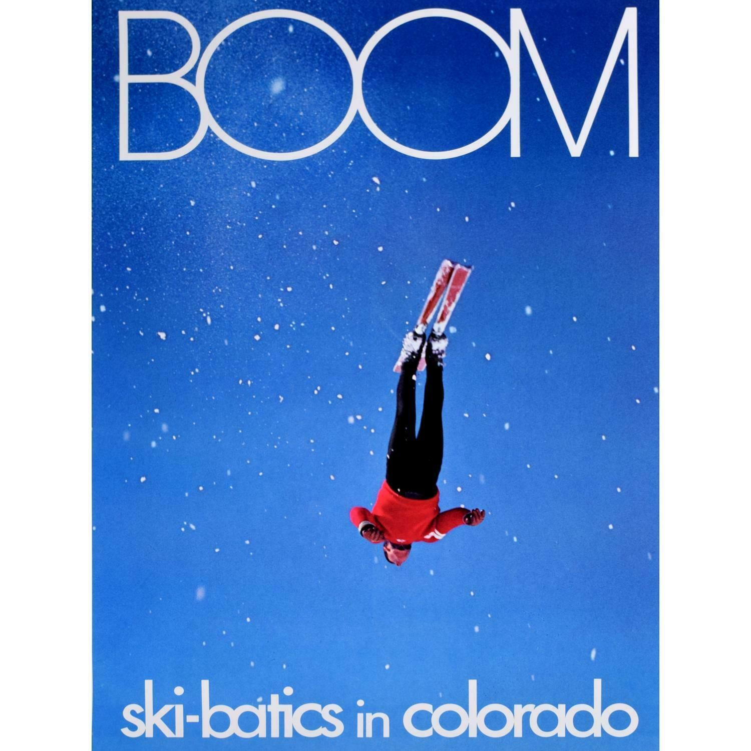 Unknown'boom' Ski Batics In Colorado Poster, Skiing USA C.1970