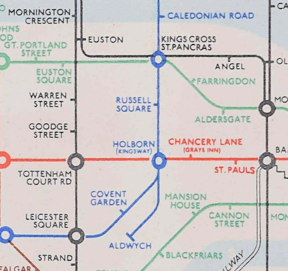 1939 No 1 London Underground Pocket Map ‘Zero’, Hans Schleger After Harry Beck photo furniture
