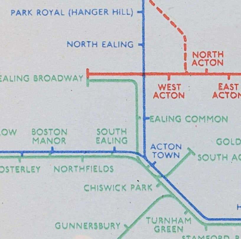 1939 No 1 London Underground Pocket Map ‘Zero’, Hans Schleger After Harry Beck photo Art