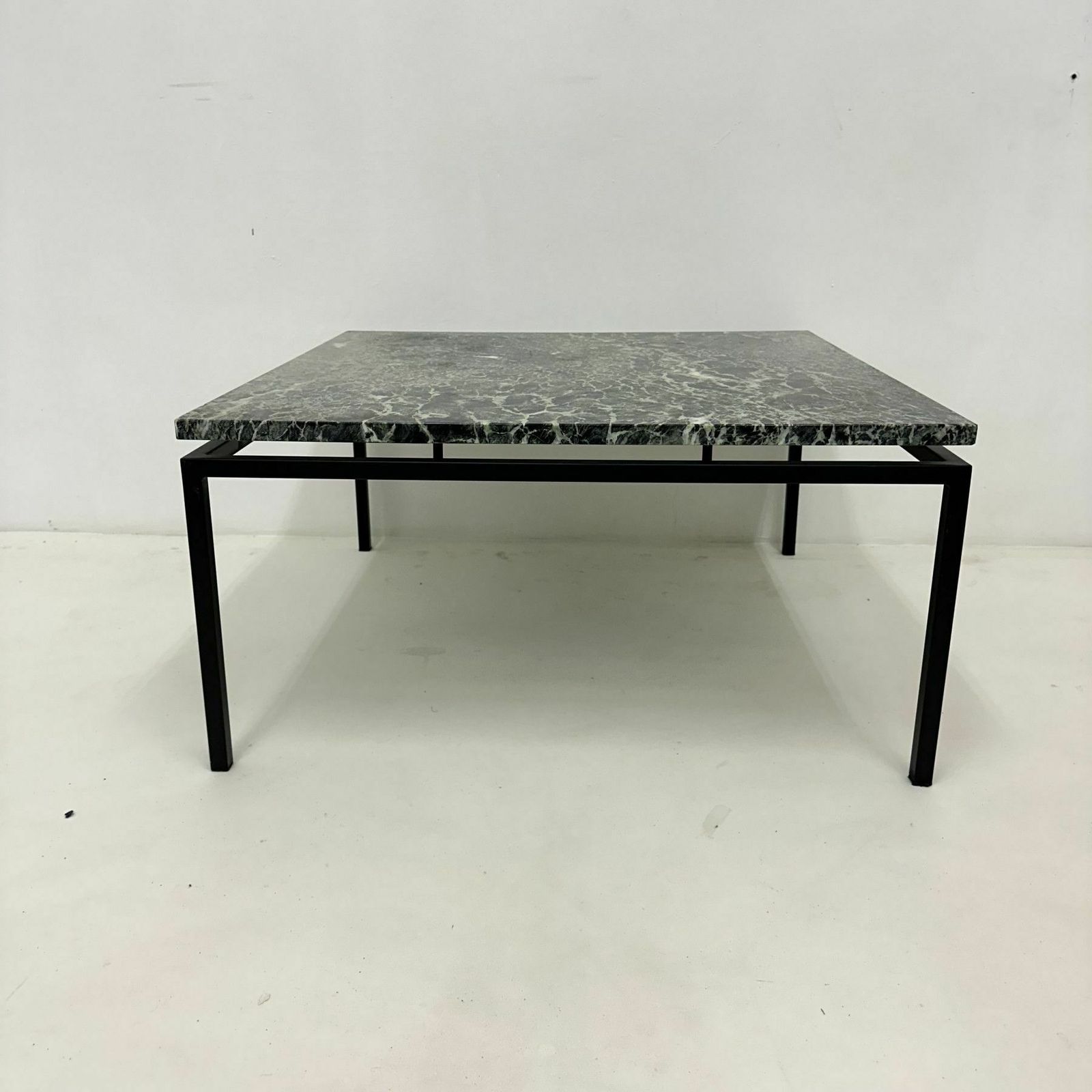 Mid Century Modern Salontafel Met Groen Marmer, Jaren 1970 photo 465.0
