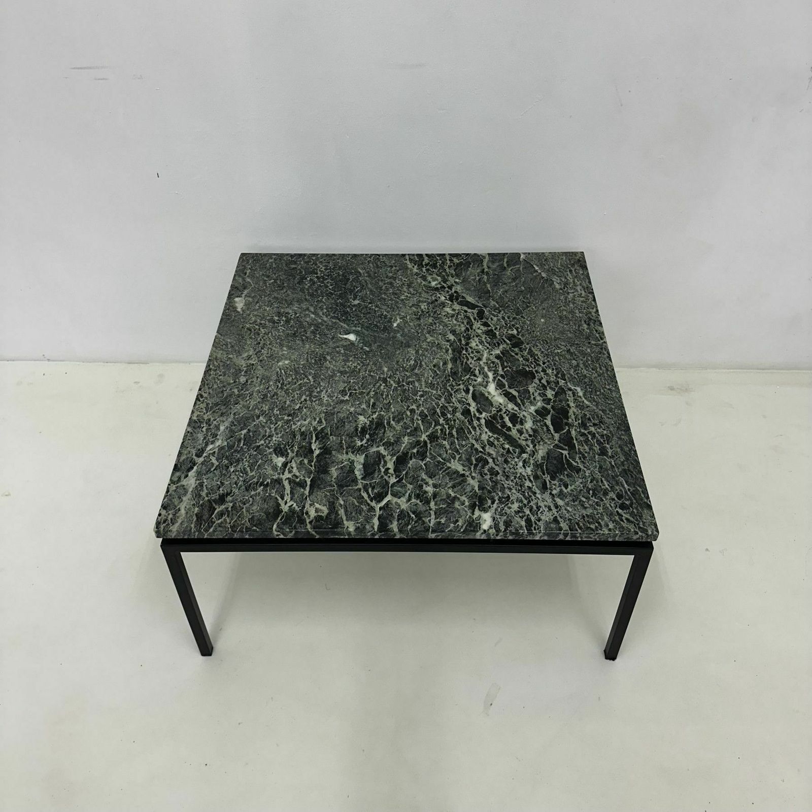 Meubels Mid Century Modern Salontafel Met Groen Marmer, Jaren 1970 photo