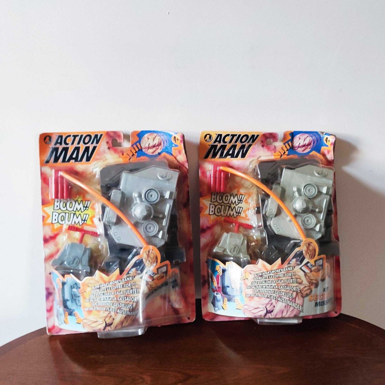 Vintage 1999 Action Man Set Of 2 Blow Apart Money Bank Kit Security Mission Hasbro   Sealed Collectible Gift Toys   Classic Nostalgic Games photo furniture
