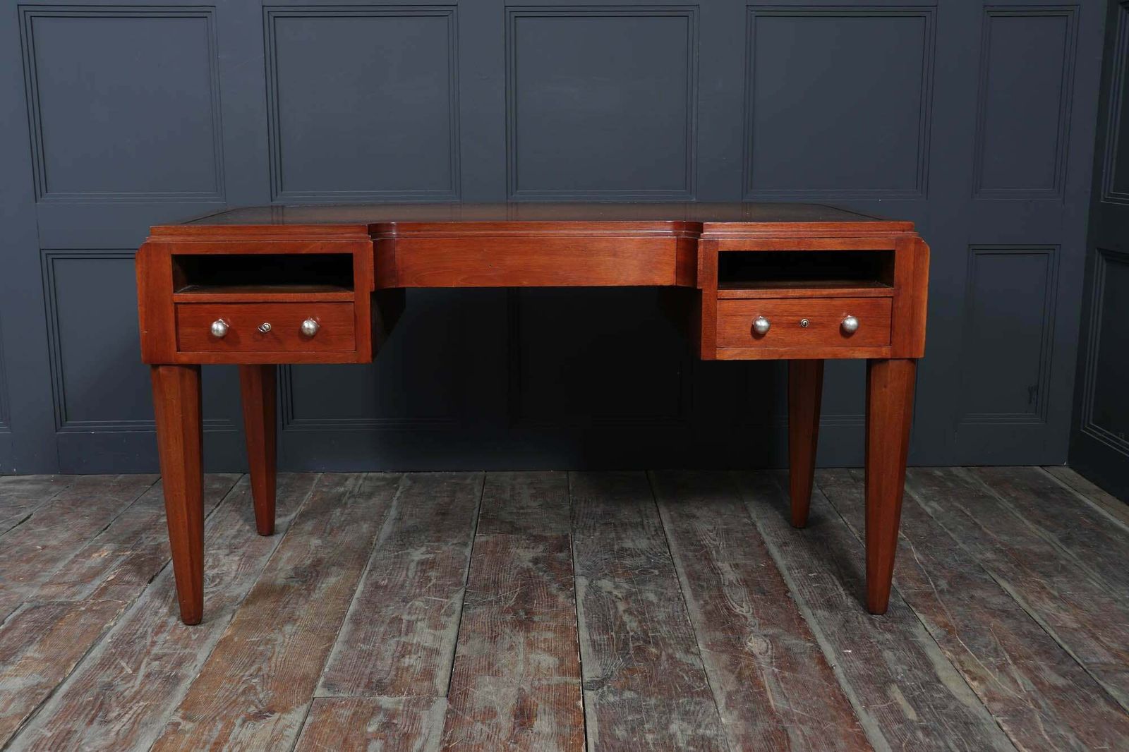 French Art Deco Desk In Mahogany And Satinwood photo 2650.0